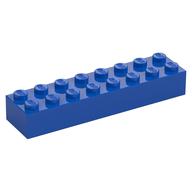 Brick 2 x 8 (Blue)