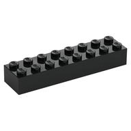 Brick 2 x 8 (Black)