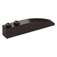 Brick Curved 6 x 1 (Dark Brown)