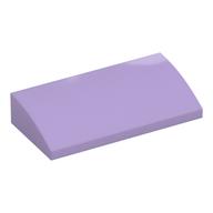 Brick Curved 2 x 4 x 2/3 No Studs, with Bottom Tubes (Lavender)