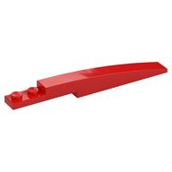 Brick Curved 10 x 1 [Symmetric Inside Ridges] (Red)