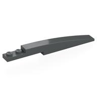 Brick Curved 10 x 1 [Symmetric Inside Ridges] (Dark Bluish Gray)