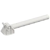 Duplo Train Barrier / Crossing Gate with Lever [Plain] (White)