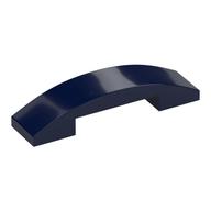 Brick Curved 4 x 1 Double, No Studs (Dark Blue)