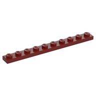 Plate 1 x 10 (Dark Red)