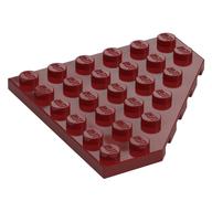 Wedge Plate 6 x 6 Cut Corner (Dark Red)