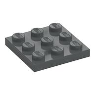 Plate 3 x 3 (Dark Bluish Gray)