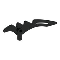 Weapon Scythe / Crescent Blade Serrated with Bar (Black)