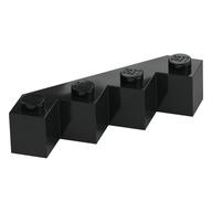 Brick Wedged 4 x 4 Facet (Black)