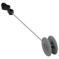 Duplo Winch Drum Narrow Ridged with String and Black Hook (Light Bluish Gray)