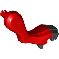 Creature Body Part, Dragon Arm, Right with Black Claws Pattern (Red)