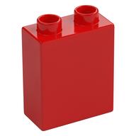 Duplo Brick 1 x 2 x 2 with Bottom Tube (Red)
