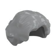 Hair Short Wavy with Side Part (Light Bluish Gray)