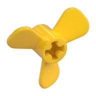 Propeller 3 Blade 3 Diameter with Axle Cross (Yellow)