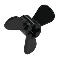 Propeller 3 Blade 3 Diameter with Axle Cross (Black)
