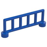 Duplo Fence Railing 1 x 6, with 6 Posts (Blue)