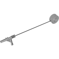 Duplo Winch Drum Narrow with Black String and Light Bluish Gray Nozzle (Light Bluish Gray)