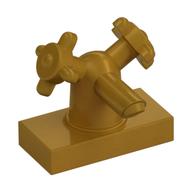 Tap 1 x 2 with Dual Handles, Small (Pearl Gold)