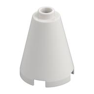 Cone 2 x 2 x 2, Open Stud (White)