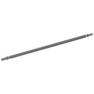 Flexible Ribbed Hose 8mm Ends 19L (Flat Silver)