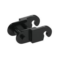 Technic Link, Reinforced, with Beveled Edge (Black)