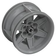 Wheel 56 x 34 Technic Racing Medium with 6 Pin Holes (Light Bluish Gray)