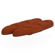 Duplo Food French Bread Loaves with Short Side Extensions (Dark Orange)