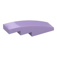 Brick Curved 4 x 1 No Studs [Stud Holder with Symmetric Ridges] (Lavender)