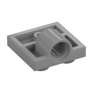 Plate Special 2 x 2 with 1 Pin Hole [Complete Underside Rib] (Light Bluish Gray)