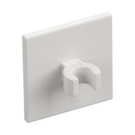 Road Sign Clip-on 2 x 2 Square [Thick Open O Clip] (White)