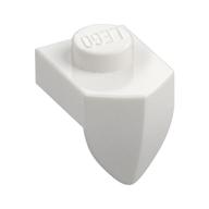 Plate Special 1 x 1 with Vertical Tooth (White)