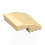 Brick Curved 2 x 2 x 2/3 (Tan)