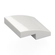 Brick Curved 2 x 2 x 2/3 (White)
