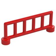 Duplo Fence Railing 1 x 6, with 6 Posts (Red)