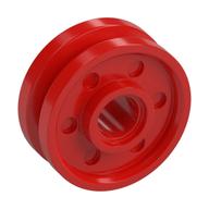 Wheel 18 x 8 with Fake Bolts and Deep Spokes with Inner Ring (Red)