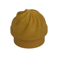 Plate Round 1 x 1 Swirled Top (Pearl Gold)