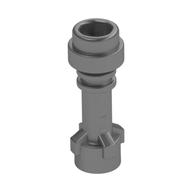 Weapon Lightsaber Hilt with Bottom Ring (Metallic Silver)