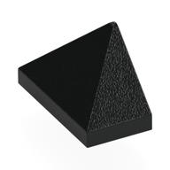 Brick Sloped 45° 2 x 1 Triple with Inside Stud Holder (Black)