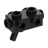 Weapon Gun / Blaster 1 x 2 x 2/3 with Studs on Sides and Handle (Black)