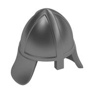 Helmet Castle with Neck Protector (Metallic Silver)