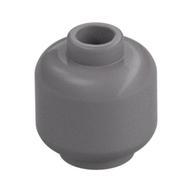 Minifig Head [Plain] [Hollow Stud] (Flat Silver)