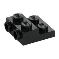 Plate Special 2 x 2 x 2/3 with Two Studs On Side and Two Raised [Solid Anti-stud] (Black)