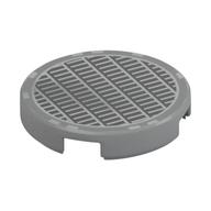 Tile Round 2 x 2 with Fine Mesh Grille Print (Light Bluish Gray)