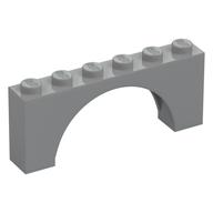 Brick Arch 1 x 6 x 2 - Thin Top without Reinforced Underside [New Version] (Light Bluish Gray)
