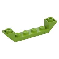 Brick Sloped Inverted 45° 6 x 1 Double with 1 x 4 Recessed (Lime)