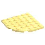 Plate Round Corner 6 x 6 (Bright Light Yellow)
