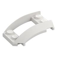Wheel Arch, Curved Wedge 4 x 3 with 2 x 2 Opening and 4 Studs (White)