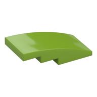 Brick Curved 4 x 2 No Studs (Lime)