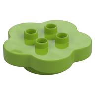 Duplo Flower 4 x 4 x 1 with 4 Top Studs (Lime)