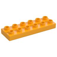 Duplo Plate 2 x 6 (Bright Light Orange)